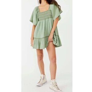 Free People Easy To Love Bubble Dress In Still Pond S